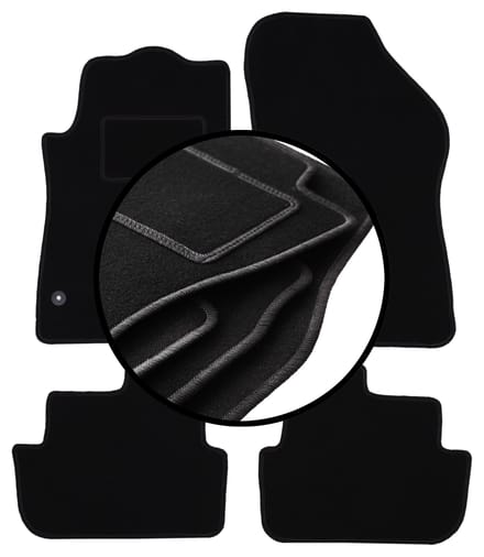 Complete set veloursmatten voor: Peugeot 308 CC cabrio (2007-2013)