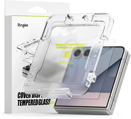 Ringke Cover Display Buitenste Schermbeschermfolie voor Samsung Galaxy Z Flip7 F766, Gehard Glas, Volledige Lijm, Set van 2 stuks