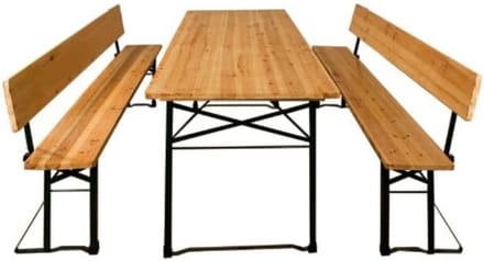 Core® Biertafel - Biertafels - Biertafelset - Bruin - 170cm x 70cm x 75cm