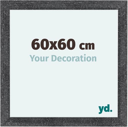 Your Decoration - Fotolijst 60x60 cm - MDF - Grijs Geveegd - Como