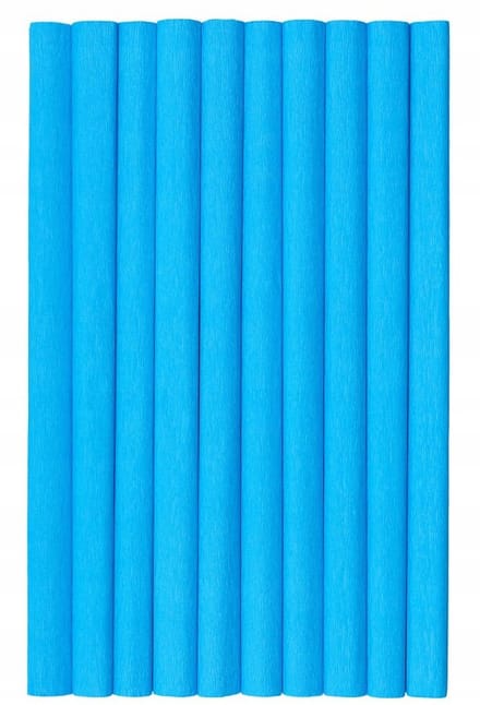 Gekreukeld Crêpepapier Turkoois 50x200cm - 10 Vellen