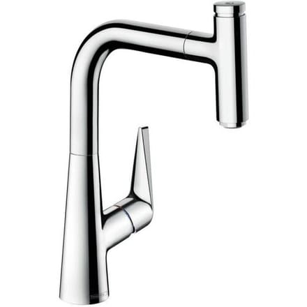 Hansgrohe Talis Select M51 single lever kitchen mixer 220, pull-out spout, 1jet 72822000