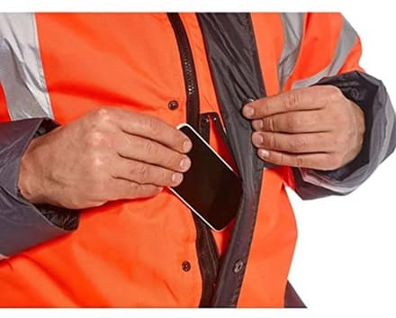 Hi-Vis Tweekleuren Parka - Oranje/Grijs - Grootte S