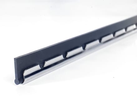 Moerman RVS-Rail met Dura-Flex Hard Rubber - 1 Stuk