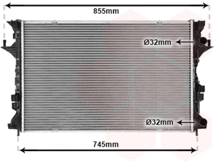 Van Wezel - RADIATOR VOOR RENAULT ESPACE 2002-2006 8200033729