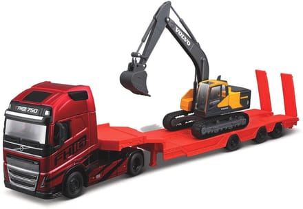 Bburago Volvo Fh16 - Modelauto - Schaal 1:43 - Rood/Zwart