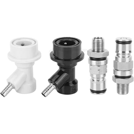 1/4in Homebrew Keg Ball Lock Post Connector Keg Ball Lock Connector Set Brouwaccessoire white