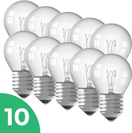 Trixline Kogel Gloeilamp E27 - 25W - Warm Wit Licht (2700K) - 215 lm - 1 jaar - Dimbaar - 10 stuks