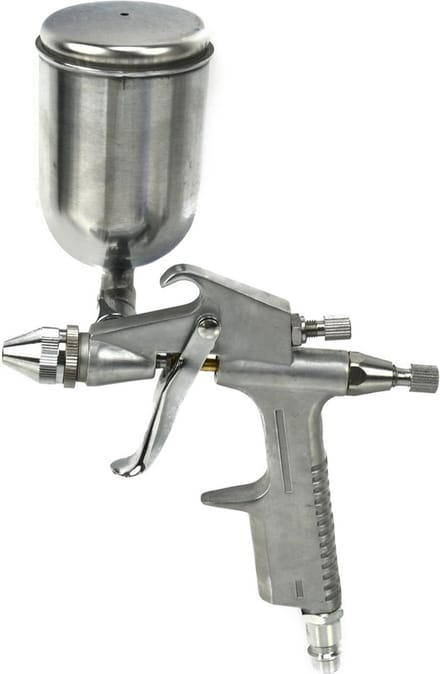 GEKO Mini spuitpistool - HVLP - 200 ml - Compact - Aluminium behuizing