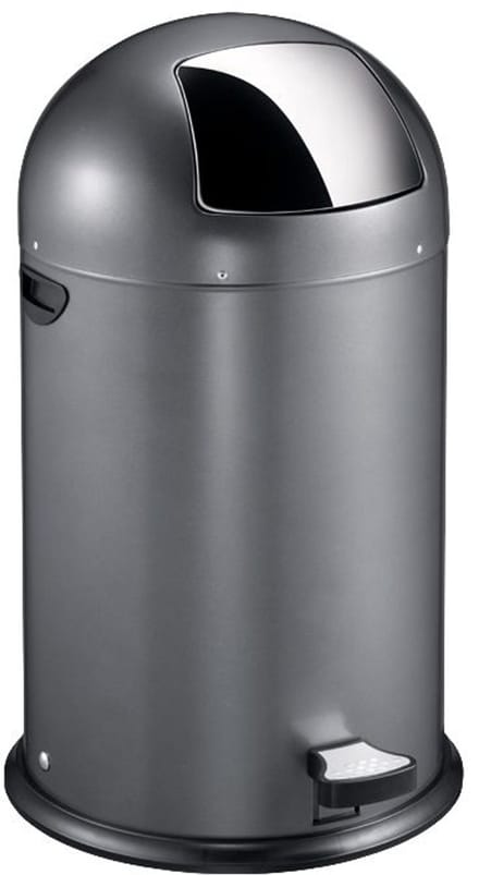 EKO - Kickcan 40 liter - Steel - donkergrijs - Prullenbak