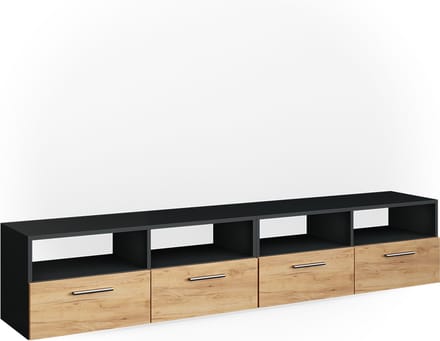 Vicco Diego TV-meubel – 190 x 38 cm Antraciet