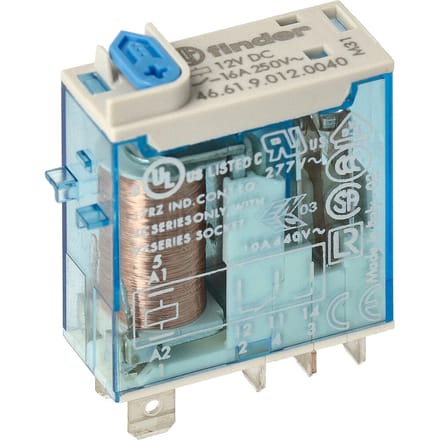 Finder 46.61 Industrieel Relais 16A 12VDC Enkelpolig - 46.61.9.012.0040