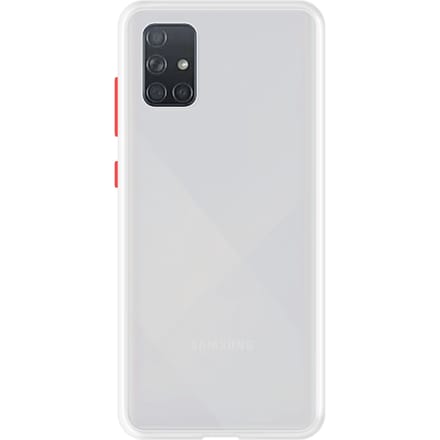 Samsung Galaxy A51 Back Cover - Wit/Transparant