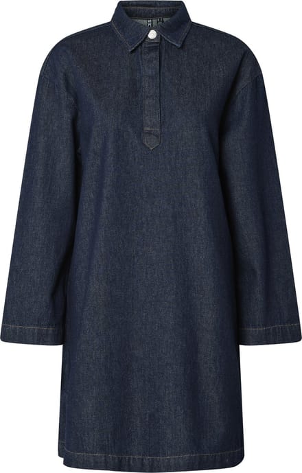 PIECES - PCKENYA LS A-SHAPE DENIM DRESS NOOS BC - Dames - Mini jurken