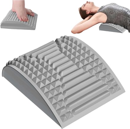 DnA® Backstretcher - Rugstretcher - Backstretcher Voor Rugklachten - Grijs - 25cm x 9cm x 30cm