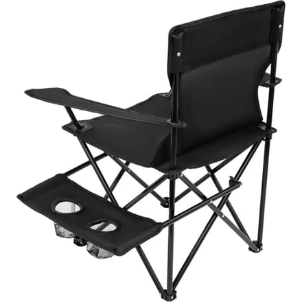 NILS CAMP NC3301 - Inklapbaar Campingstoel - Zwarte Kleur - Compact