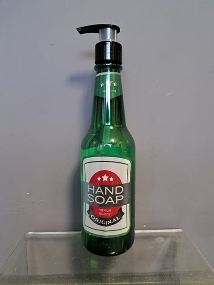 leuk geschenk mannen - handzeep - bierfles groen - grappig - kerst - vader dag - origineel kado