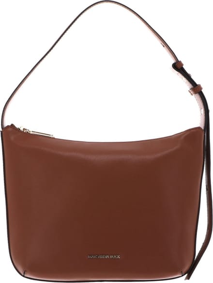MANDARINA DUCK Leren Schoudertas Luna Hobo Small Caramel Cafe Bruine