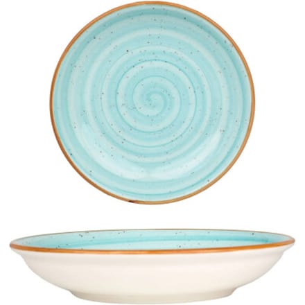 Bonna Diepbord - Aqua - Porselein - 20 cm (500cc) - set van 6