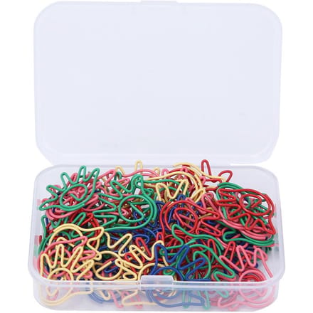 60 stuks doos 5 Kleuren Handvormige Paperclip Memo Notitie Clips Schoolkantoorartikelen white