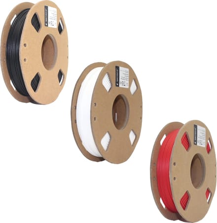 Gembird PLA Filament - 1.75mm - 200 gram- Voordeelset - Zwart, Wit, Rood - 3D printer filament