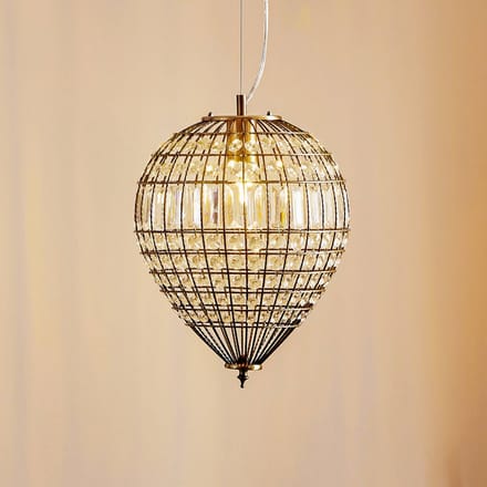 By Rydéns Amadeus hanglamp, antiek, glas-decoratie