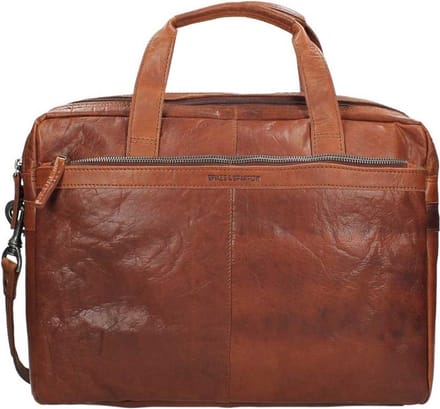 Leren Laptoptas - 16.4 inch - Colorado - Brandy Cognac