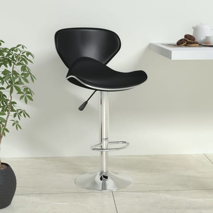 vidaXL - Barkruk - kunstleer - zwart
