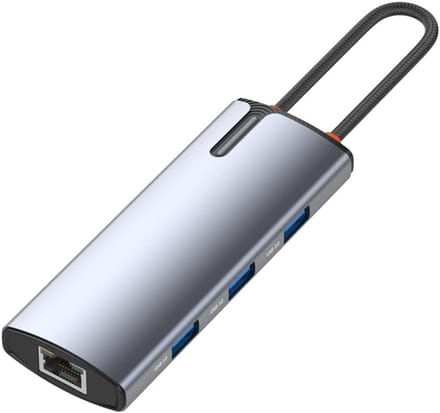USB Type C HUB Converter - Ethernet Kabel naar USB C - Giga LAN HDMI 4K USB 3.0 Aluminiumlegering USB-C Adapter, USBC