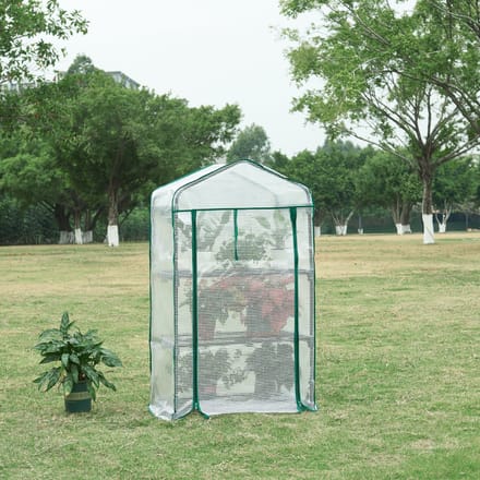 Tuinkas Chaam foliekas 125x69x49 cm wit