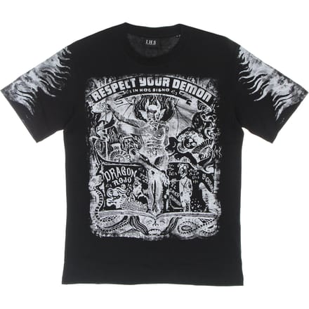 Mannen T-shirt Respect Your Demon Tee Black