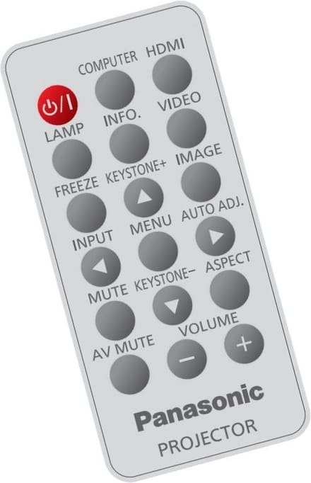 Afstandsbediening geschikt voor de PANASONIC PT-TW331REA beamer, vervangt H458UB01G001