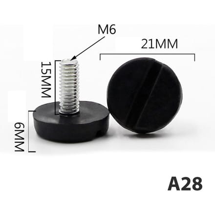 4 Stuks Stelmachinevoeten M6810 Verstelbare Machine Meubilair Voet Voeten