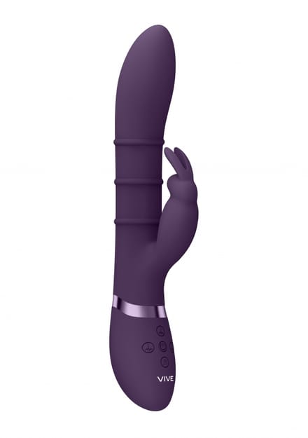 VIVE by Shots - Sora - Up Down Stimulating Rings, Vibrating G-Spot Rabbit - Purple