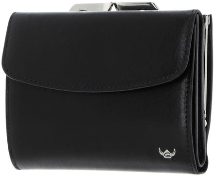 Golden Head Leren portemonnee Colorado RFID Protect Bügelbörse 2123 Schwarz zwart