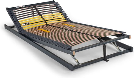 Beter Bed Bossflex 600 Lattenbodem 80 x 200 cm - Handverstelbaar - Bedbodem - Max. 120kg - Antraciet/Geel