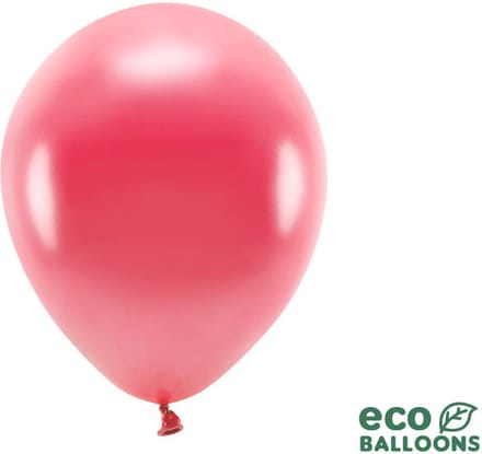 Metallic Ballonnen Lichtrood Premium Organic (10st)