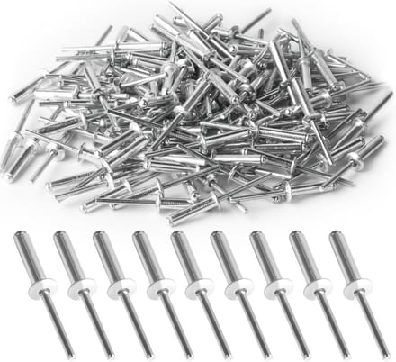 Solidchoice - Set van 120 Blindklinknagels, Aluminium met Flens
