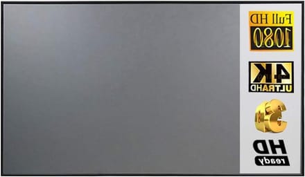 Projectiescherm - Filmscherm Beamer - Thuisbioscoop Ervaren - Grijs Contrast Verhogend - 120 Inch - Wit
