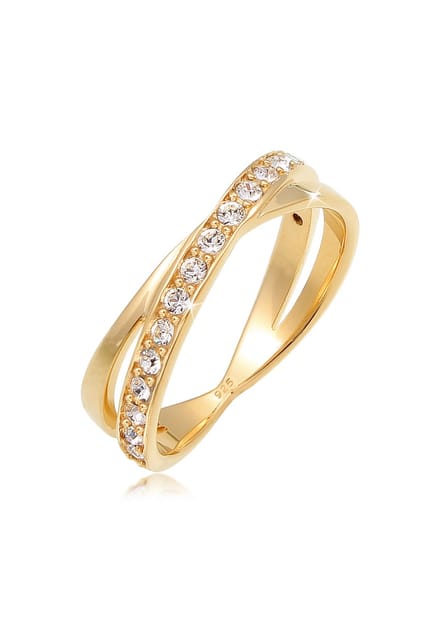 Elli - Ring - Dames Wikkel Elegant met Kristallen in 925 Sterling Zilver - Dames