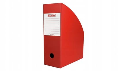 Rode Documentenorganizer 10 cm breed - Verticaal