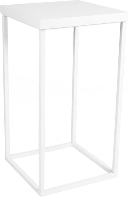 Zuil - 60 cm- metaal - Trinity White - Wit - Sokkel - Plantentafel
