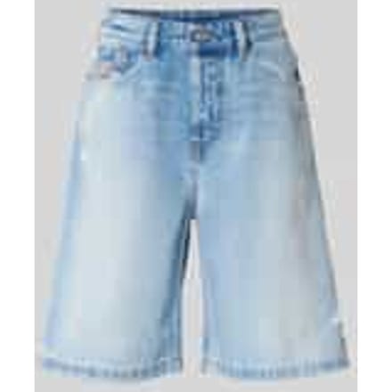 relaxed fit korte jeans van katoen