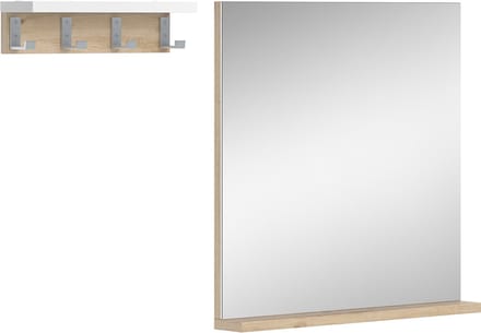 Vicco Henri Badkamerspiegel – 50 x 51.6 cm met legplank Wit