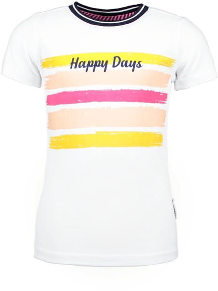 B.Nosy meisjes t-shirt Happy Days Stripe Snow White