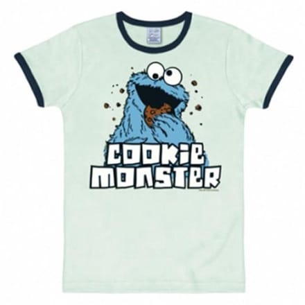 Sesamstraat Koekiemonster shirt heren slim fit blauw - Medium