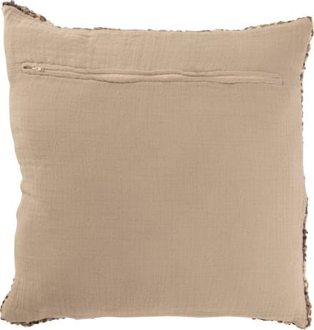 J-Line kussen Tweed - acryl/katoen - bruin/beige
