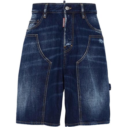 Dsquared2 Dark Semplice Carpenter Shorts Marineblauw
