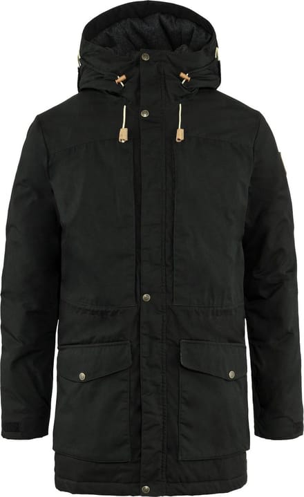 Fjällräven Singi Wollen Gevoerde Parka Heren, black Maat M
