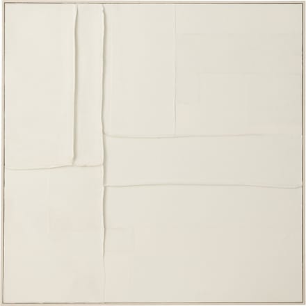 J-Line schilderij Log - canvas/dennenhout - wit